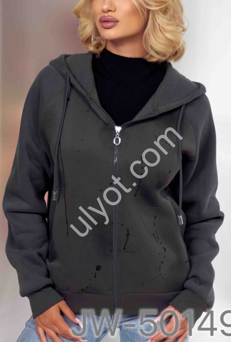 КОФТА JJF (L-4XL) ФЛІС ГРАФІТ 50149