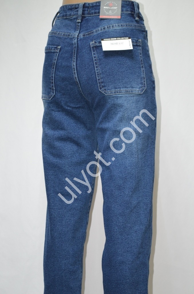 Фото 1 ДЖИНСЫ RELUCKY (25-27) БАЙКА Т.СИНИЙ M68-8