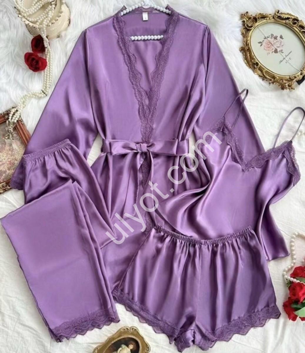 ПИЖАМА 4КА (M-3XL) ФИОЛЕТ 70457