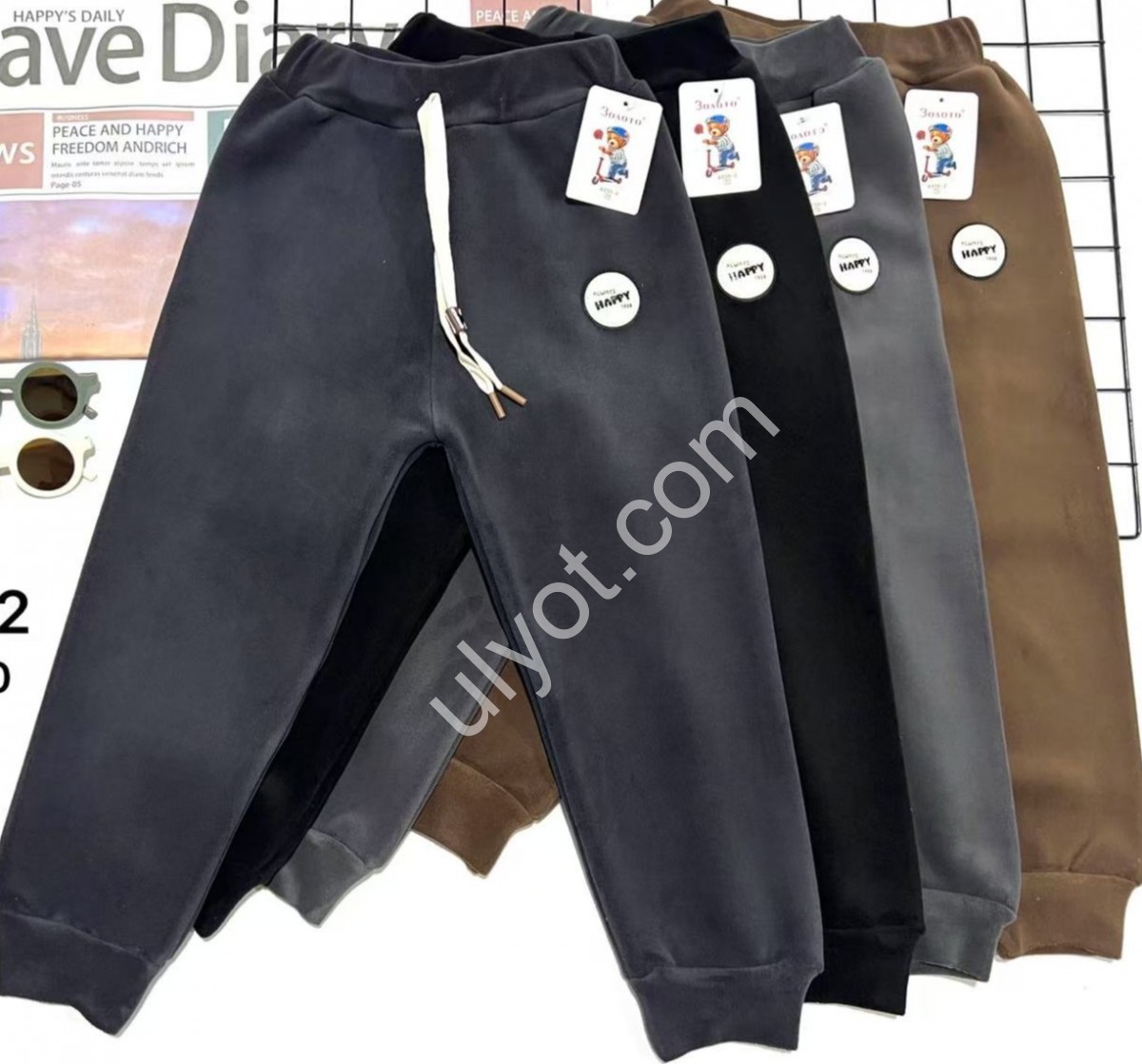 ШТАНЫ (3-8ЛЕТ) ФЛИС МАНЖЕТ МИКС 656-2