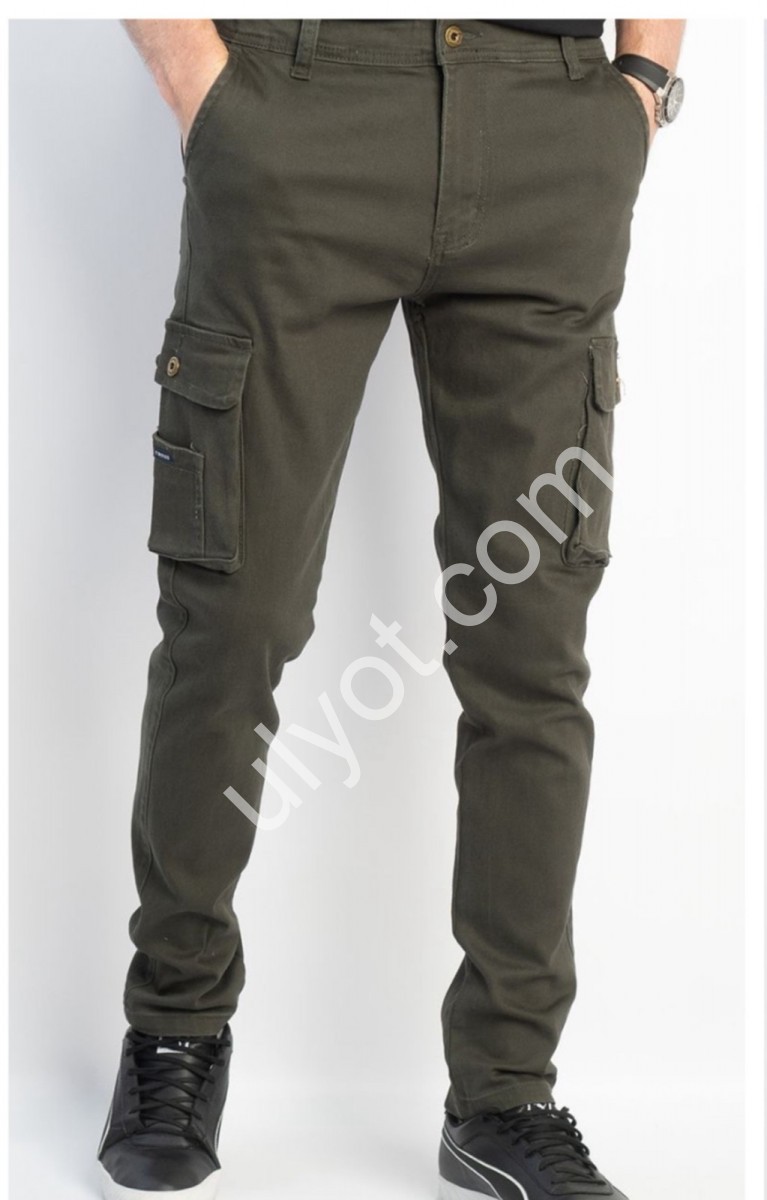 ДЖИНСЫ RTROOSS (30-38) КАРГО ХАКИ 8086-2