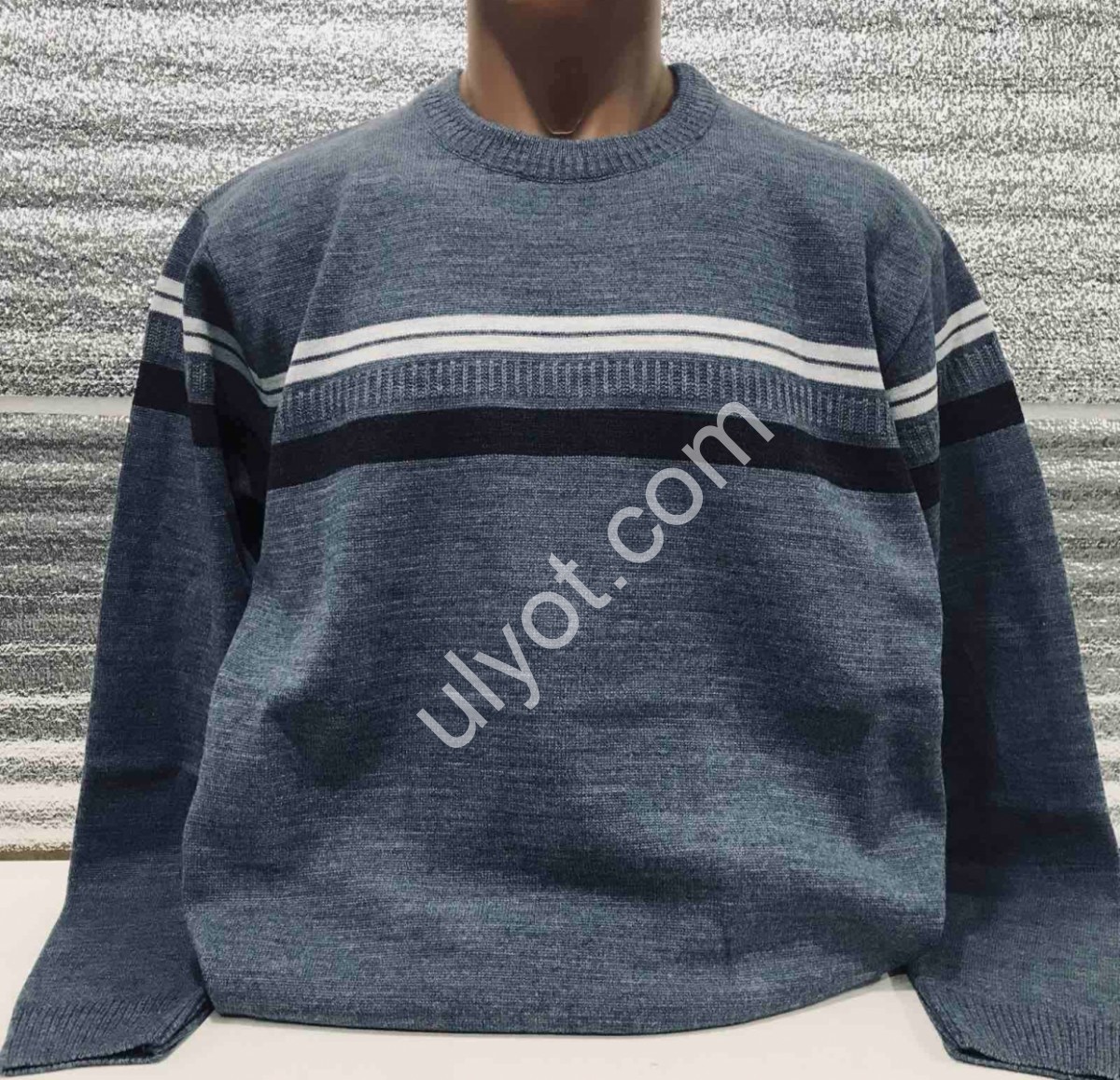 СВИТЕР DEVANTI (L-2XL) СИНИЙ 73508