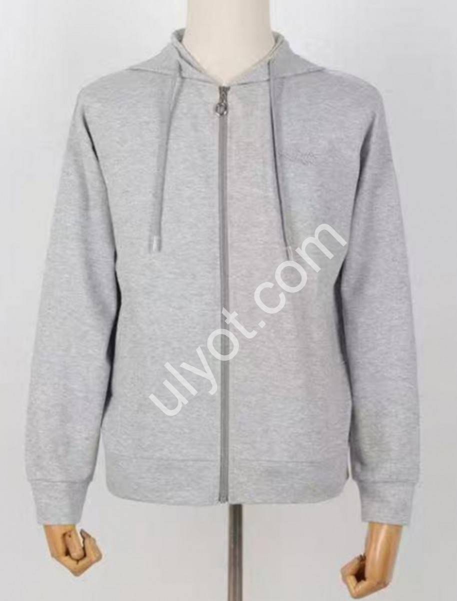 КОФТА JJF (L-4XL) СІРИЙ 8857