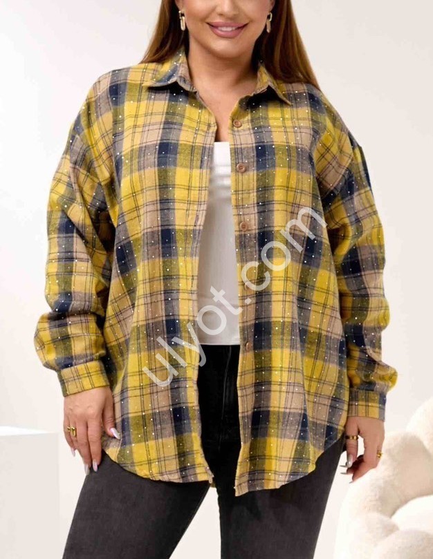 СОРБАШКА (3XL-6XL) СТРАЗИ ЧОРНИЙ 7753