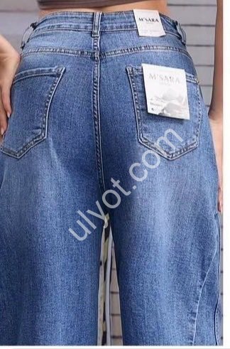 ДЖИНСЫ M.SARA (XS-XL) Т.СИНИЙ 1660-4