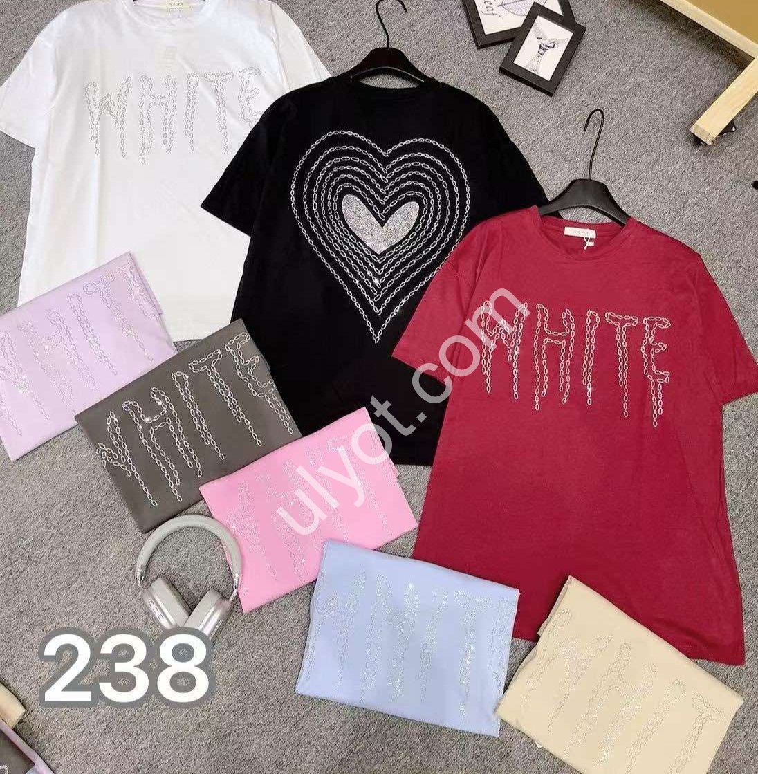 ФУТБОЛКА (OVER SIZE) МІКС 238