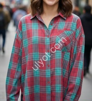 Сорочка (OVER SIZE) БІРЮЗА GZ074