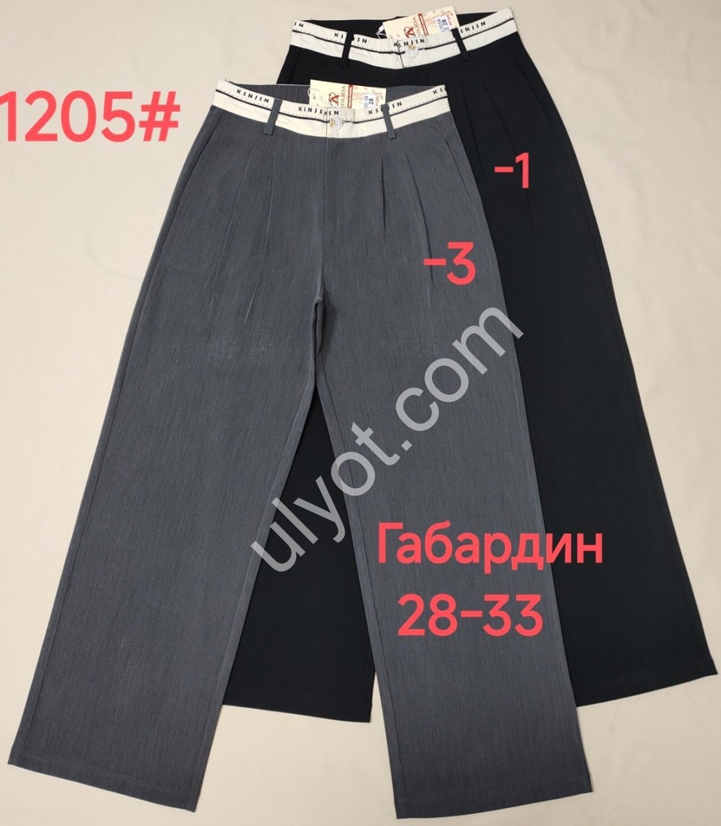 БРЮКИ (28-33) СЕРЫЙ 1205/3