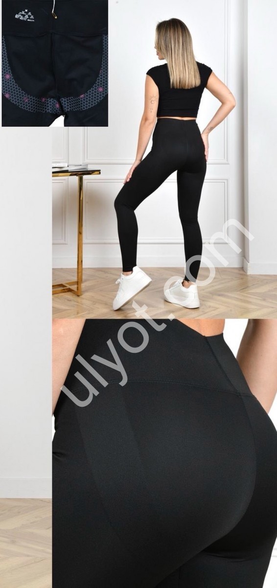 ЛЕГГИНСЫ (M-2XL) ЧЕРНЫЙ 2809