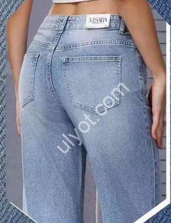 ДЖИНСЫ M.SARA (XS-XL) СТРАЗЫ СИНИЙ 70