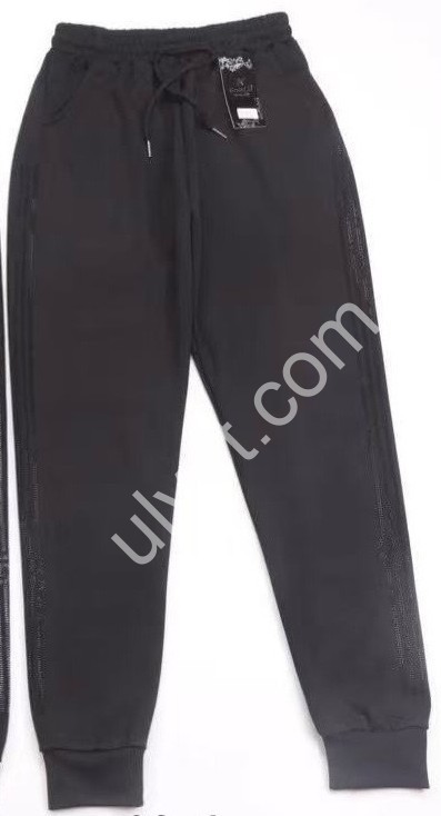 ШТАНЫ (2XL-5XL) МАНЖЕТ ЧЕРНЫЙ 9671