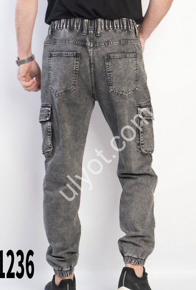 ДЖИНСИ GAXGAX (30-40) КАРГО ГРАФІТ 1267