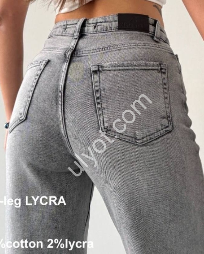 ДЖИНСЫ ZEO BASIC (34-42) СЕРЫЙ 5169