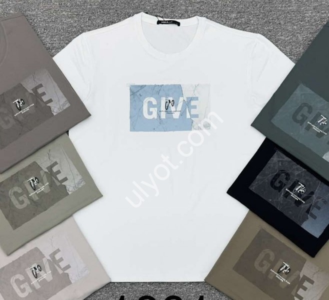 ФУТБОЛКА (M-3XL) СЕРО-БІЖОВИЙ 1001