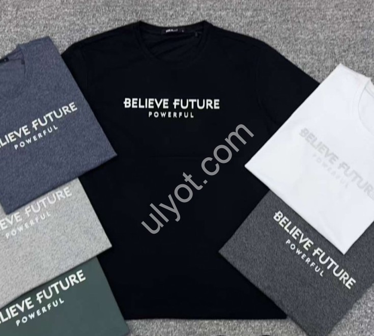 ФУТБОЛКА (M-3XL) Т.СЕРЫЙ 1506