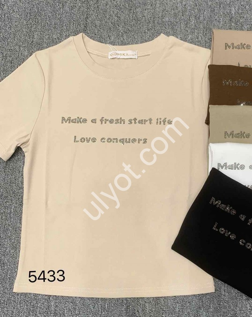 ФУТБОЛКА (ONE SIZE 46-50) МИКС 5433