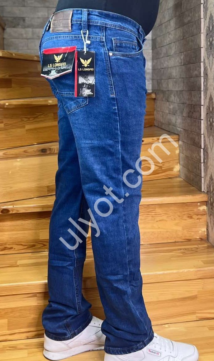 ДЖИНСИ LONGFEI (34-44) Т.СИНІЙ 359D