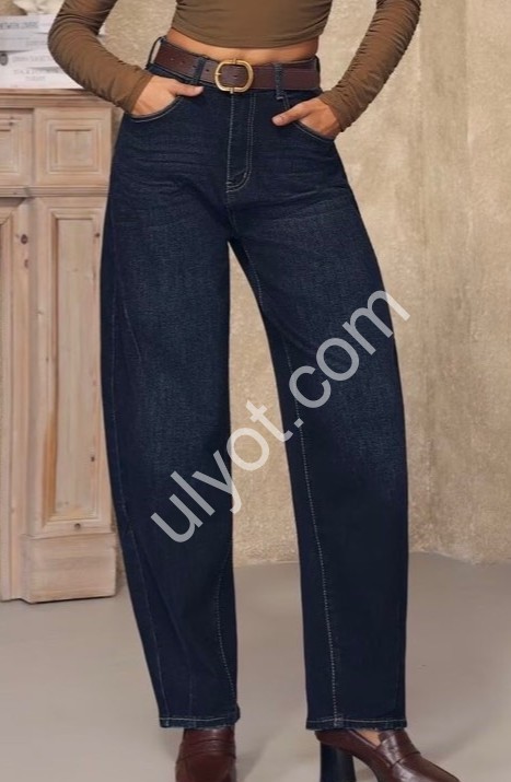 ДЖИНСЫ M.SARA (XS-XL) Т.СИНИЙ 1650-1