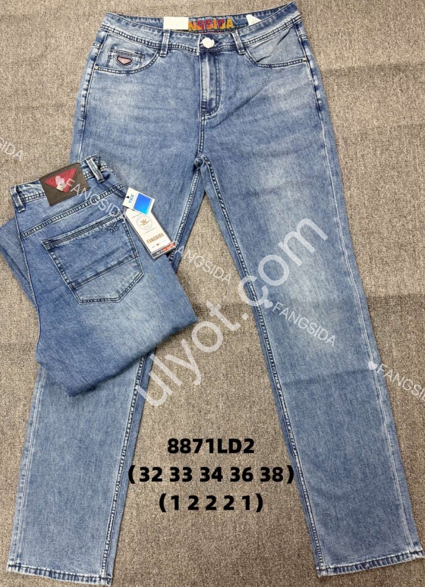 ДЖИНСЫ FANGSIDA (32-38) СИНИЙ 8871