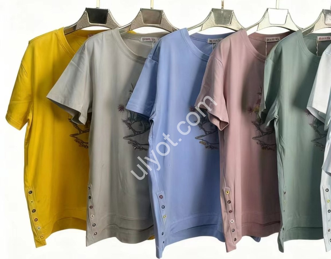 ФУТБОЛКА (5XL-8XL) БЛАКИТНИЙ 8203