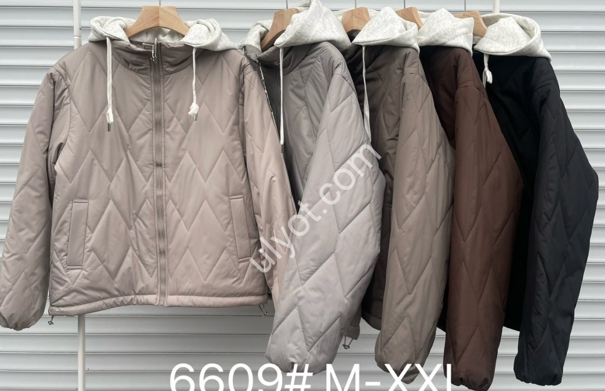 КУРТКА (M-2XL) СВ.СЕРЫЙ 6609