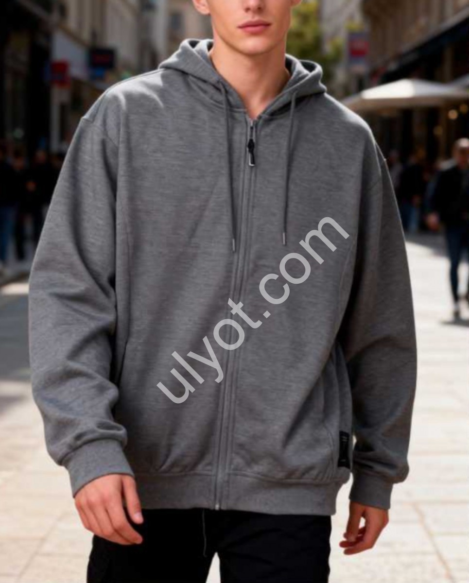 ХУДІ (48-54) Т.СІРИЙ ZIP-911