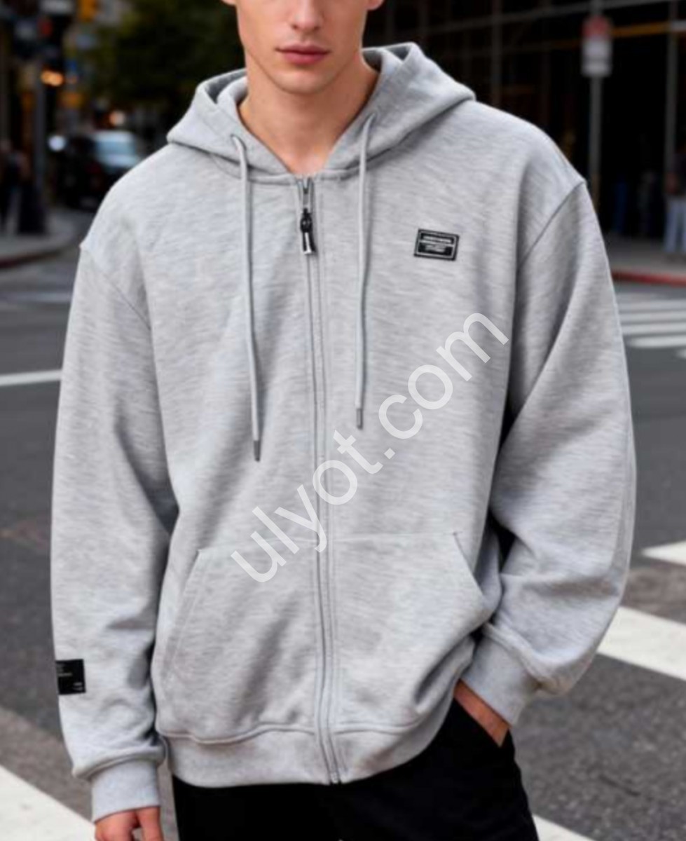 ХУДИ (48-54) Т.СЕРЫЙ ZIP-912