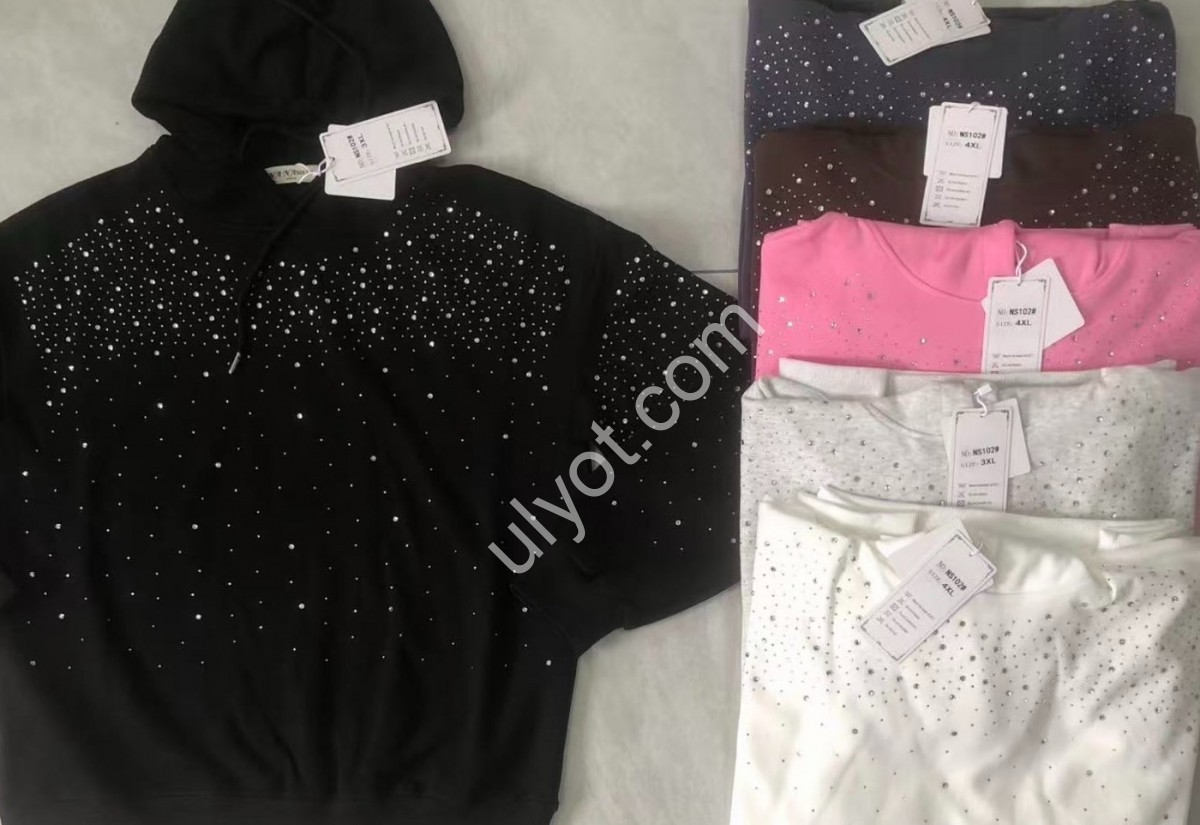 ХУДІ (44-50) ЧОРНИЙ NS102