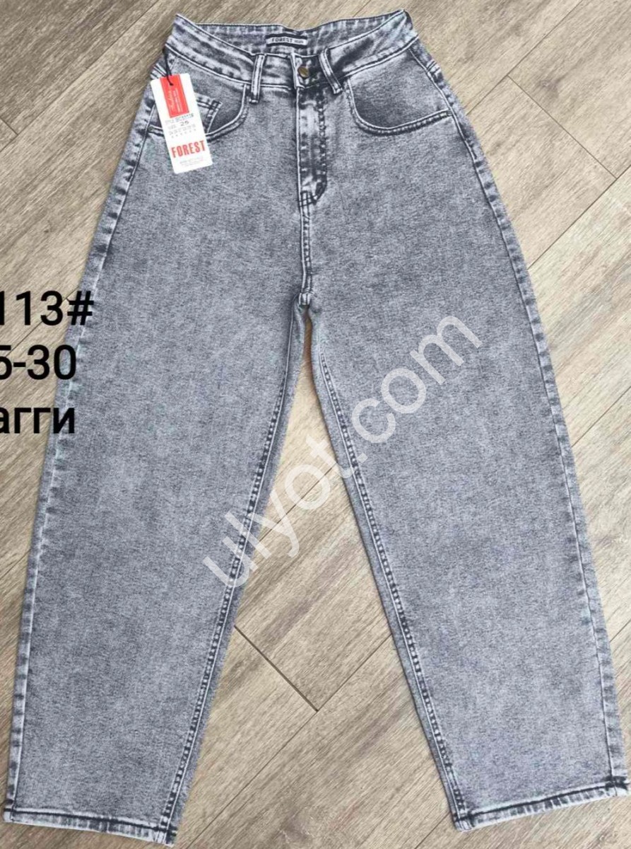 ДЖИНСЫ FOREST (25-30) СЕРЫЙ 5113