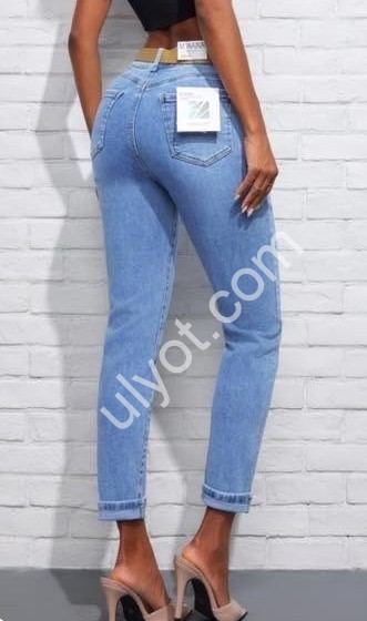 ДЖИНСЫ M.SARA (XS-XL) СИНИЙ 3051-4