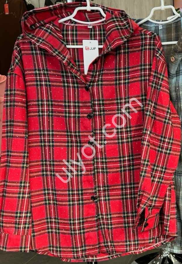 РУБАШКА (XL-4XL) КАМНИ Т.СИНИЙ+БЕЖ 7760