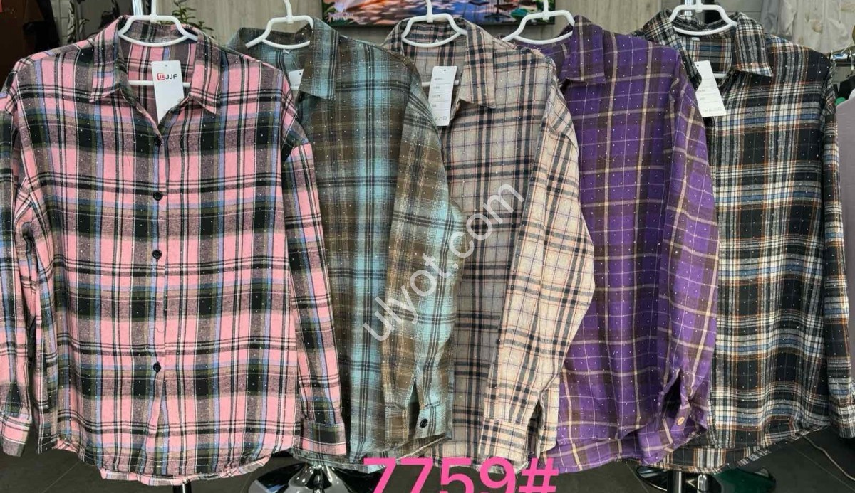 Фото 2 РУБАШКА (XL-4XL) КАМНИ ШОКОЛ+ГОЛУБ 7759