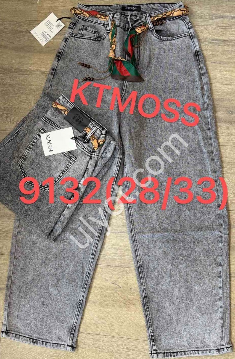 ДЖИНСИ KT.MOSS (28-33) СІРИЙ 9132