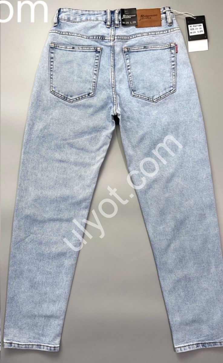 ДЖИНСИ REIGOUSE (29-36) MOM БЛАКИТНИЙ 6718