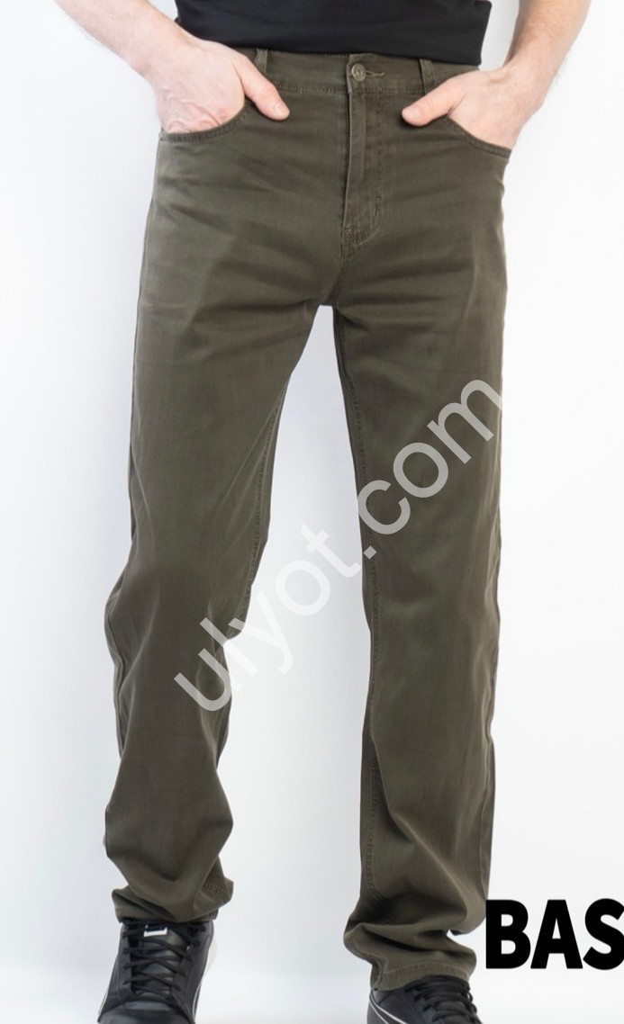 ДЖИНСИ BASANJIU (32-40) ХАКІ 028-37-10