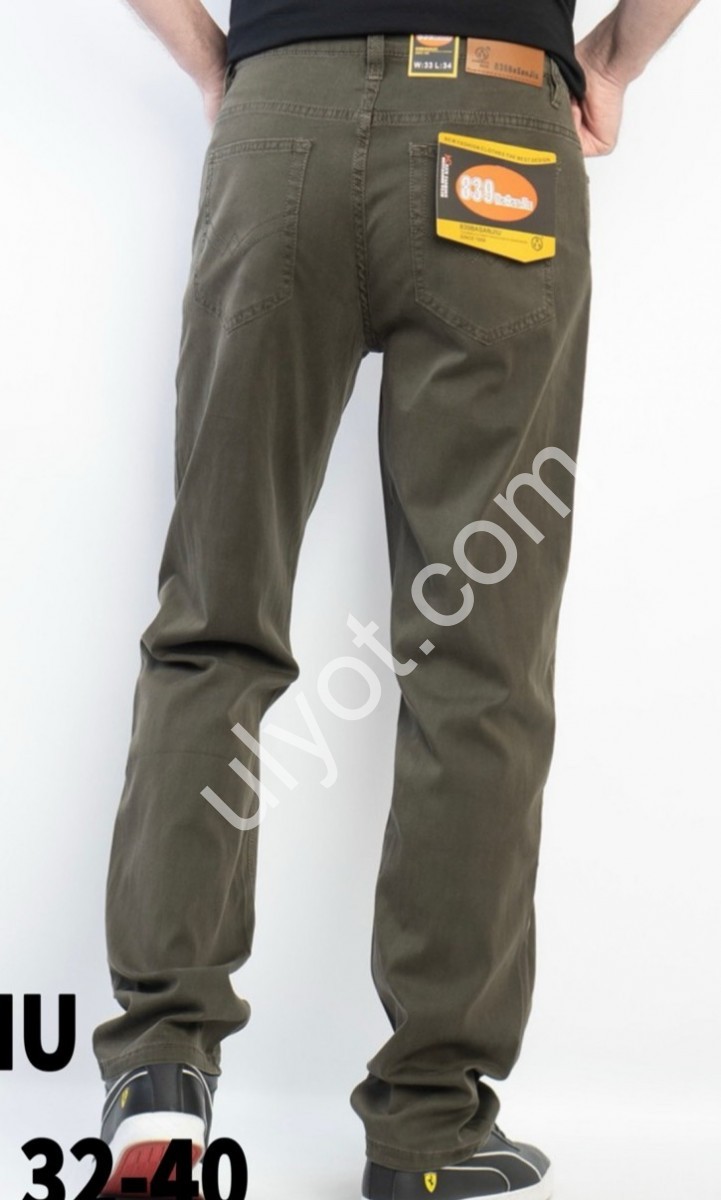 ДЖИНСИ BASANJIU (32-40) ХАКІ 028-37-10