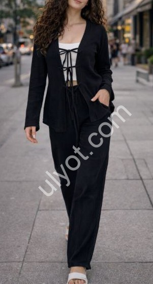 КОСТЮМ ДВОЙКА (42-48) ЧЕРНЫЙ 1613