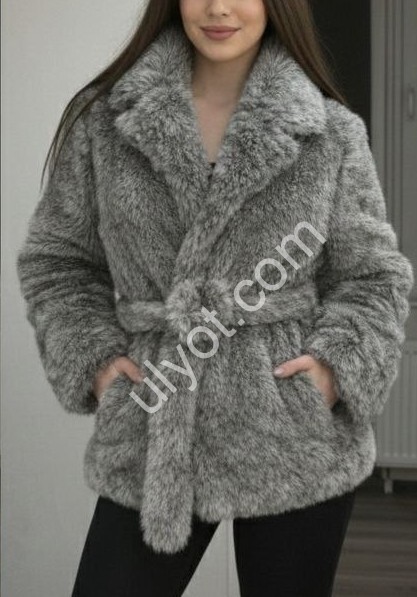 ПОЛУШУБКА (M - L) СЕРЫЙ A622