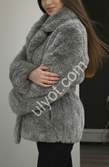 ПОЛУШУБКА (M - L) СЕРЫЙ A622