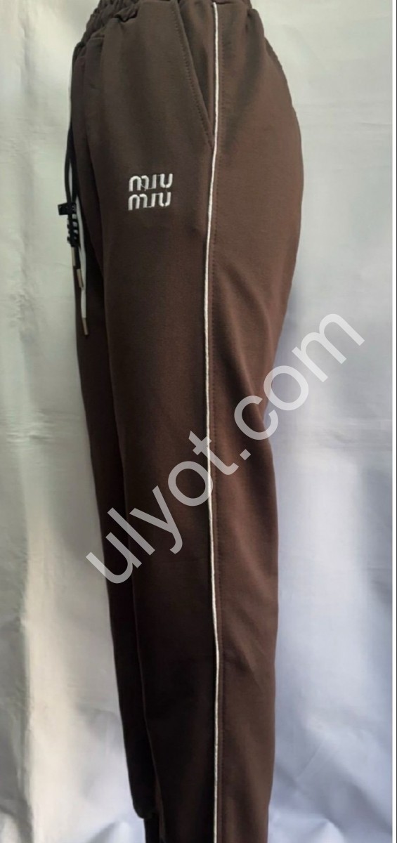 СПОРТ. ШТАНЫ M40 (46-54) МАНЖЕТ ШОКОЛАД 