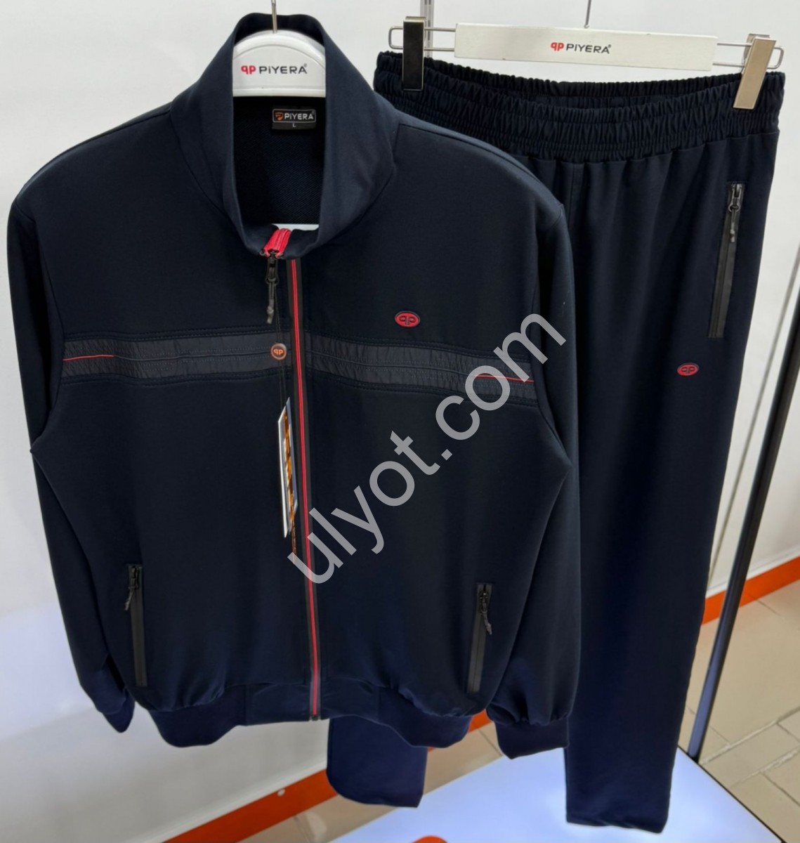 СПОРТ.КОСТЮМ PIYERA (L-3XL) ПРЯМИЙ Т.СИНІЙ 7832