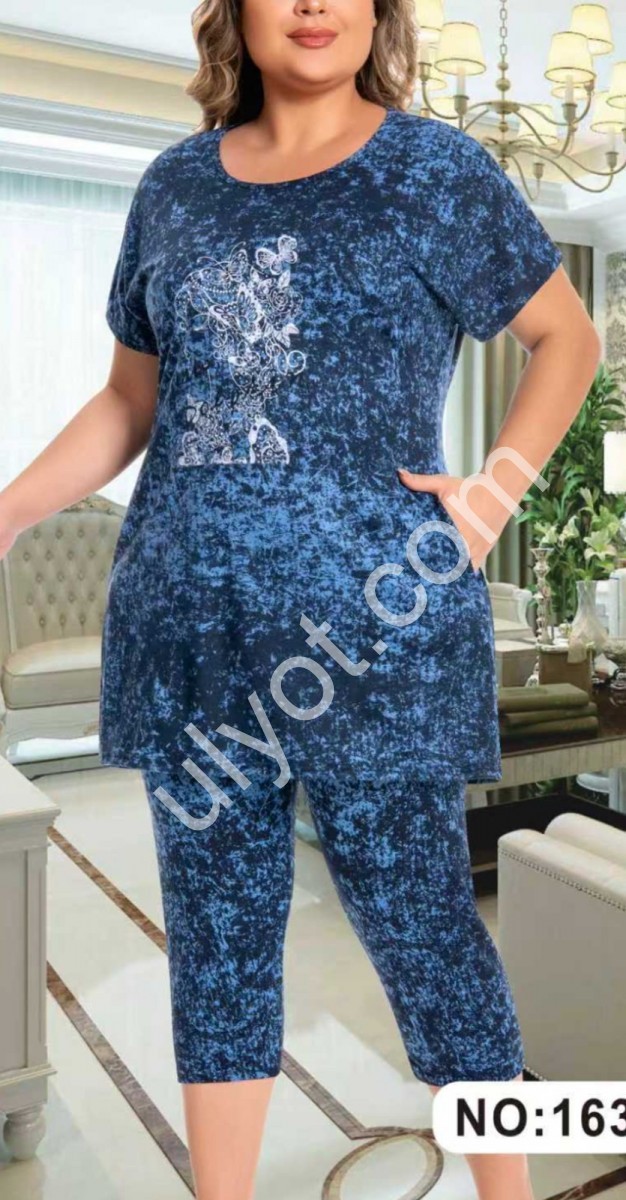 КОСТЮМ (58-66) Т.СИНІЙ 1635