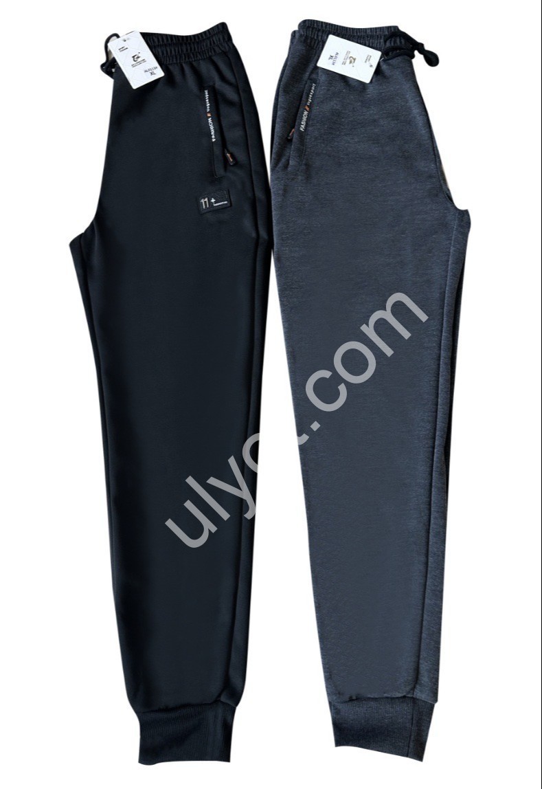 СПОРТ. ШТАНИ (XL-5XL) МАНЖЕТ СІРИЙ AL0113