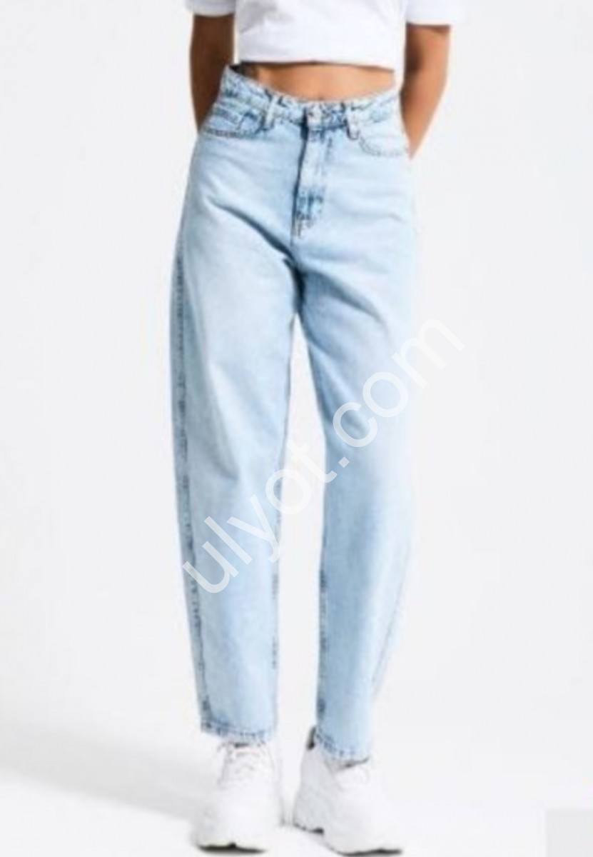 ДЖИНСЫ IT'S BASIC (32-36) ГОЛУБОЙ 3240/4s6/3