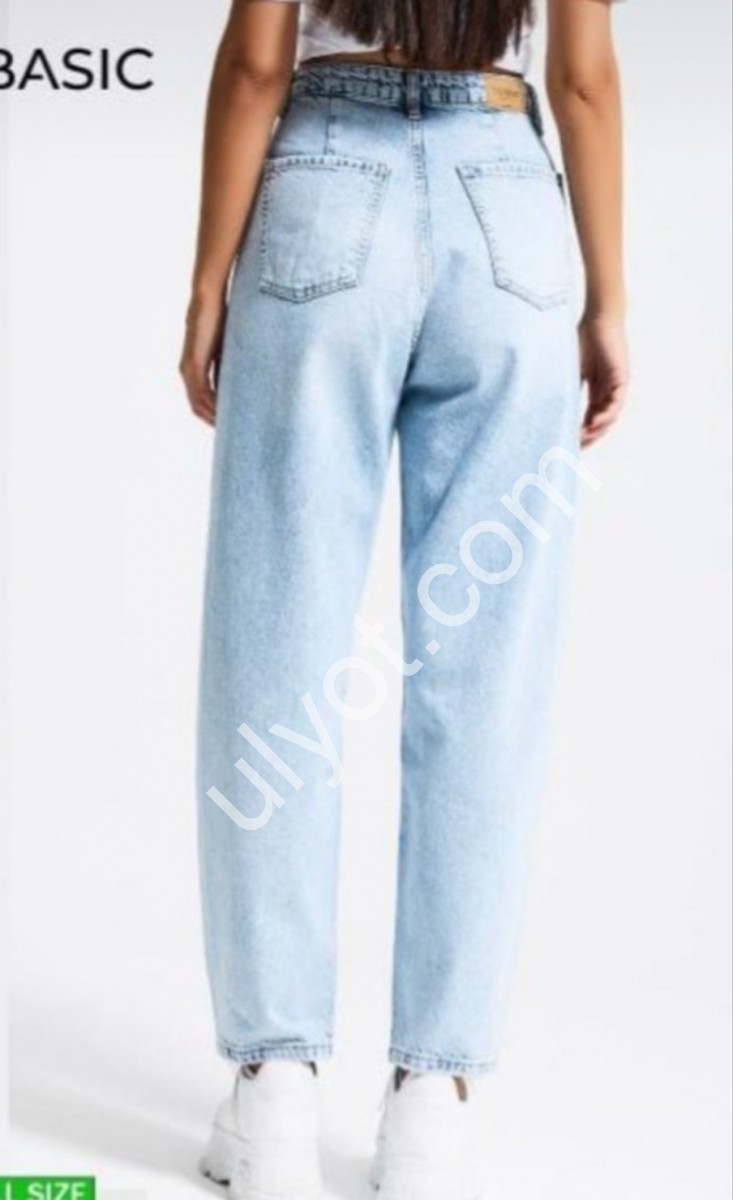 ДЖИНСЫ IT'S BASIC (32-36) ГОЛУБОЙ 3240/4s6/3