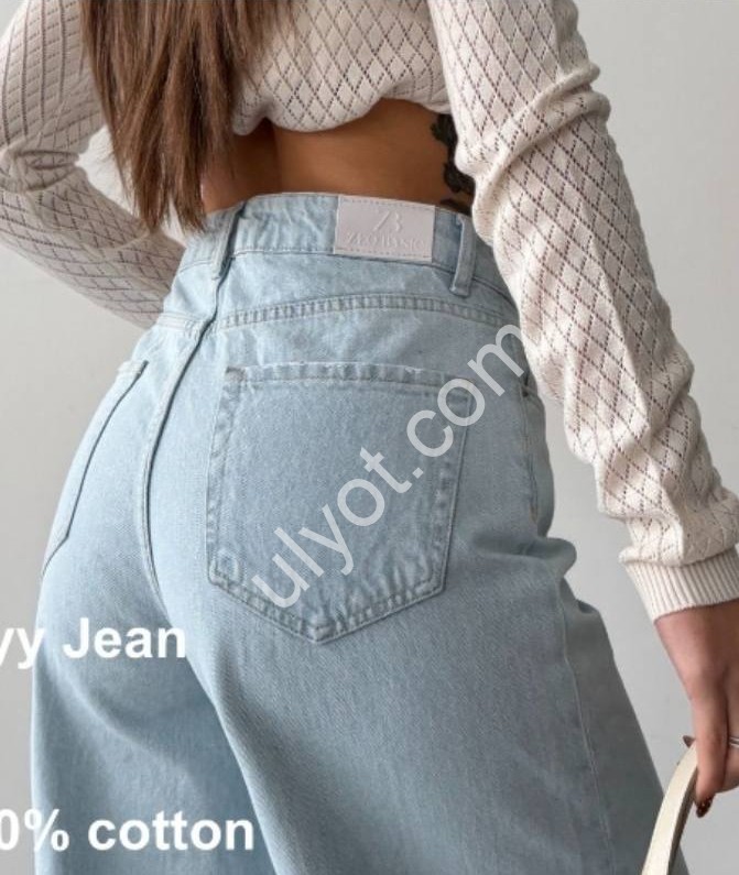 ДЖИНСЫ ZEO BASIC (34-42) ГОЛУБОЙ 5157