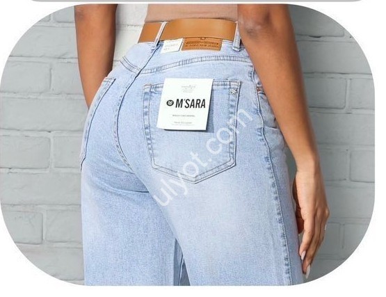 ДЖИНСИ M.SARA (XS-XL) БЛАКИТНИЙ 002-6