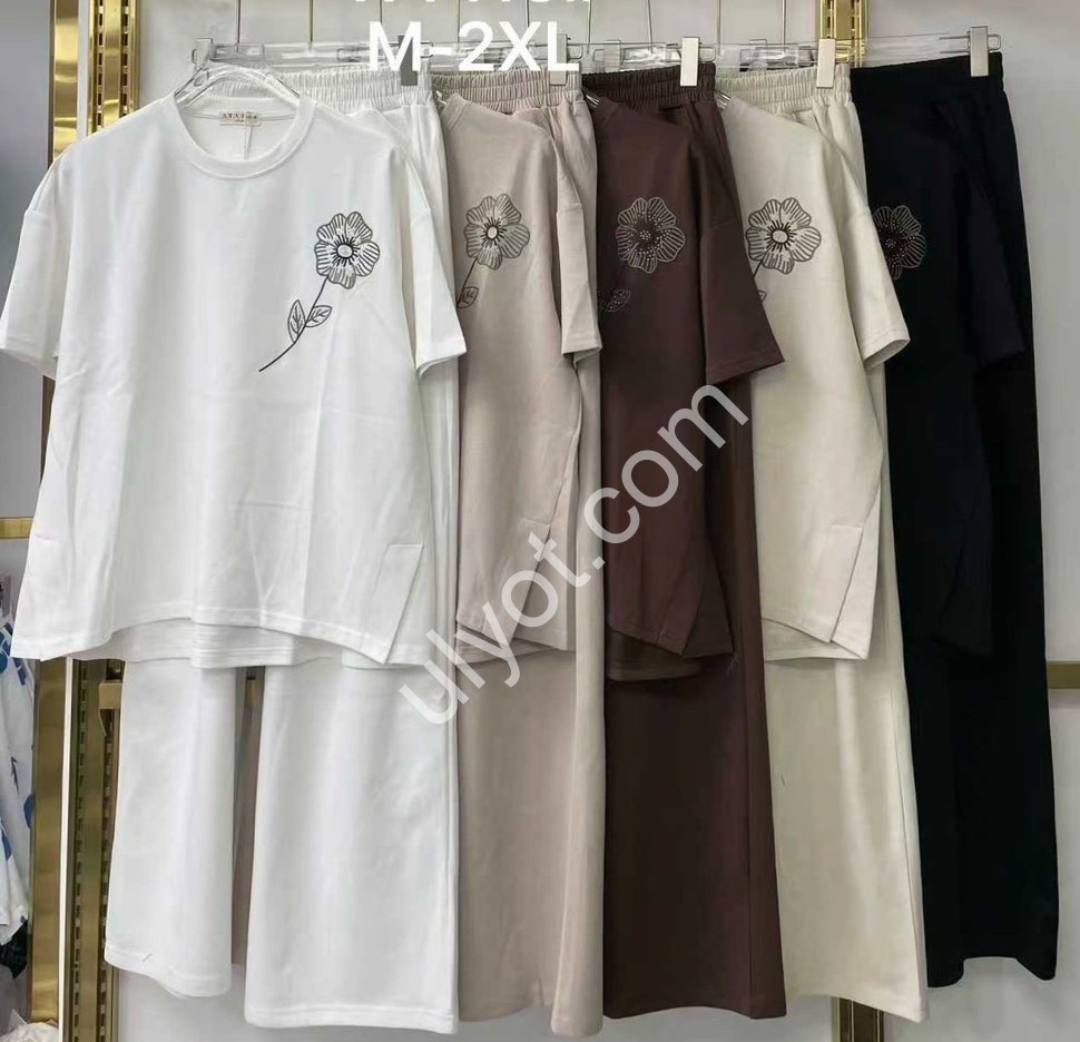 КОСТЮМ (50-56) ПРЯМОЙ ШОКОЛАД WY115