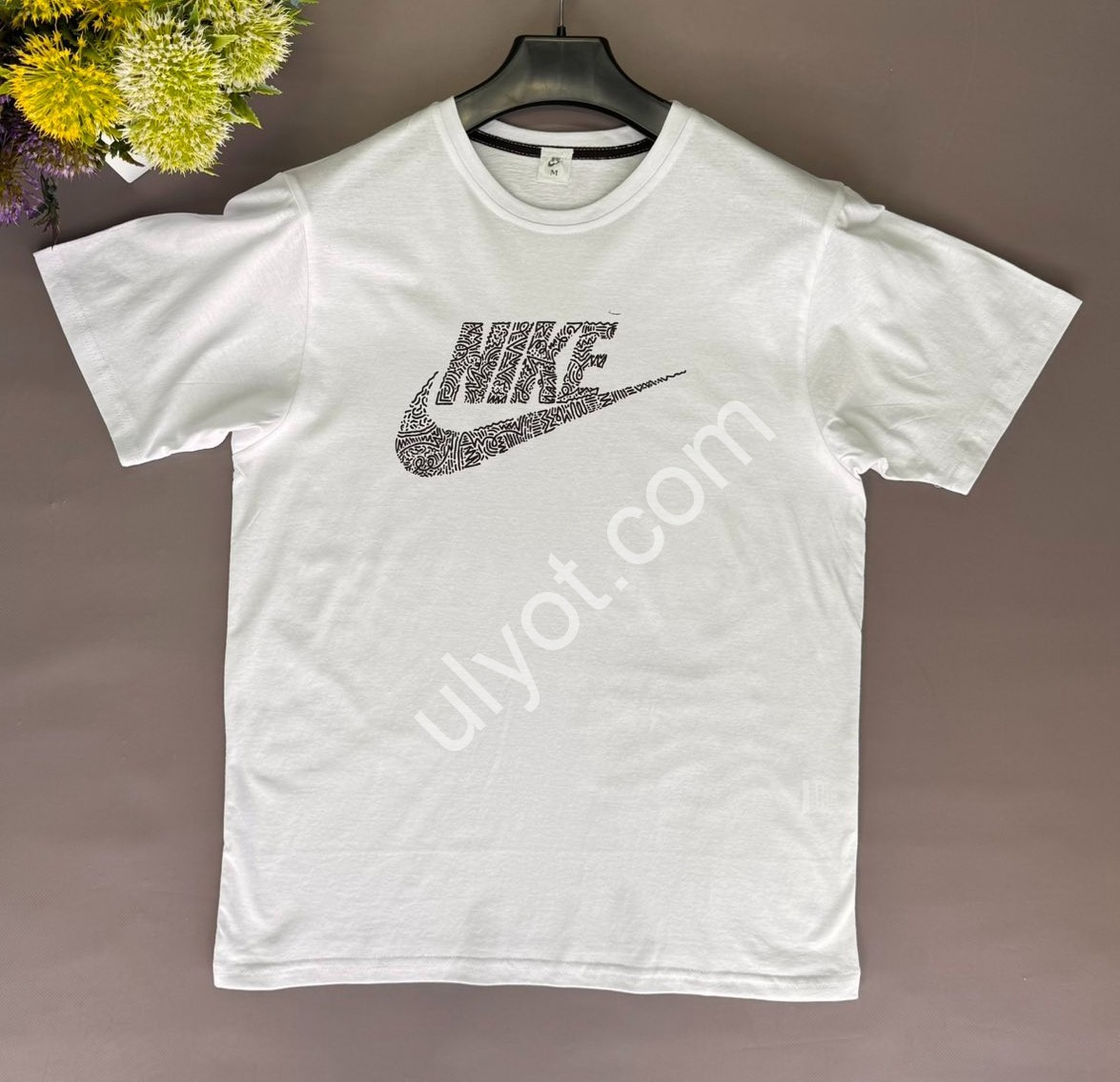 ФУТБОЛКА N02 (S-2XL) БІЛИЙ+ЧОРНИЙ