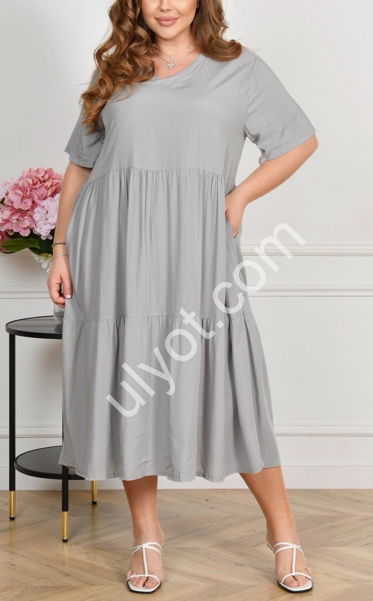 Фото 2 ПЛАТЬЕ (ONE SIZE 60-64) МИКС 2111